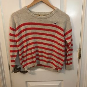 Orange stripe sweater